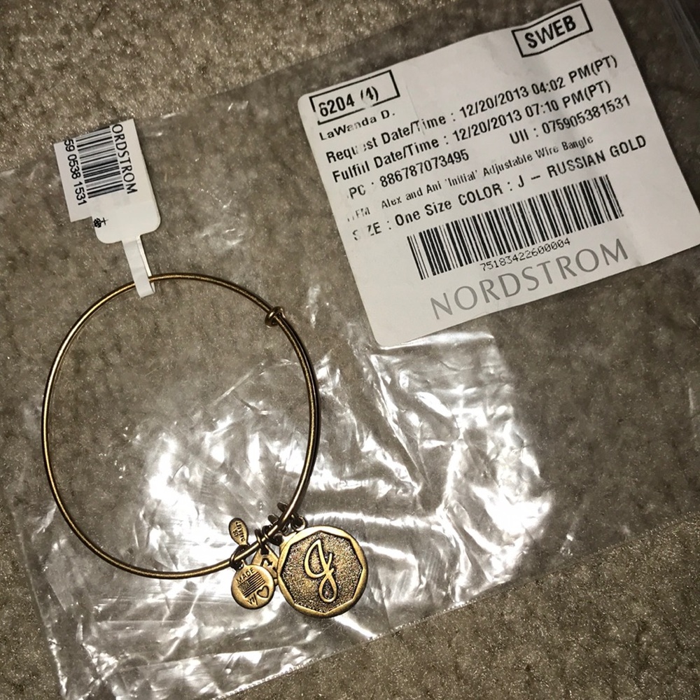 Alex and Ani - “J” Bracelet